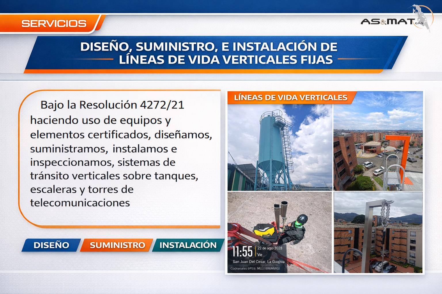 Líneas de Vida Verticales Fijas