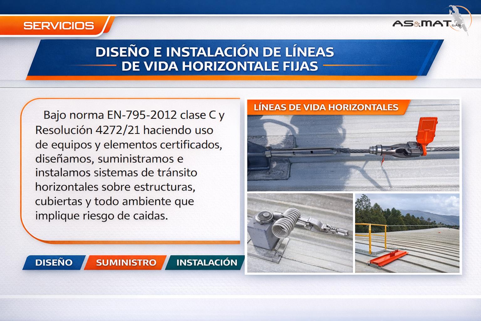 Líneas de Vida Horizontales Fijas